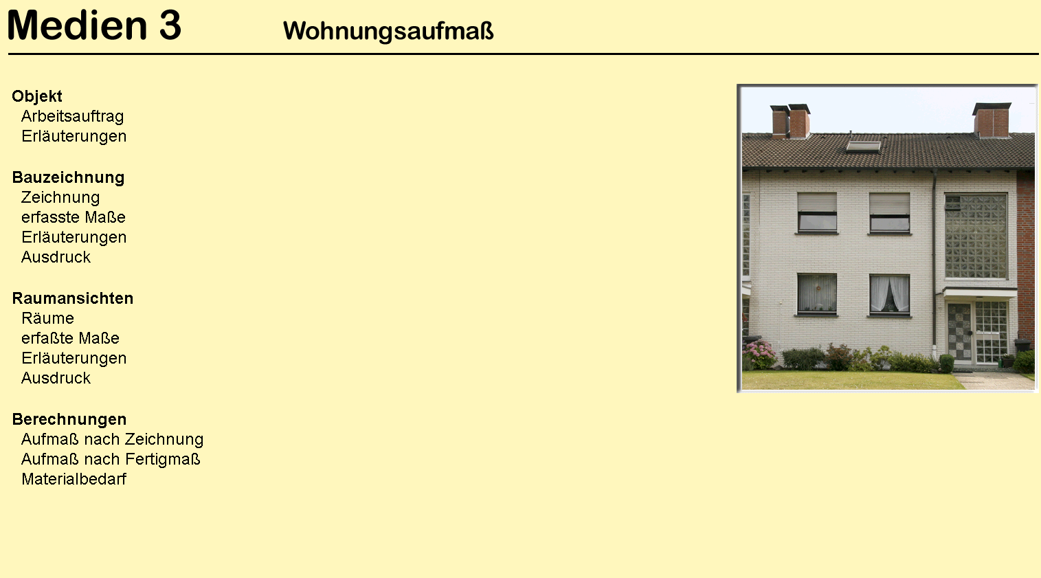 M12 - Wohnungsaufmaß