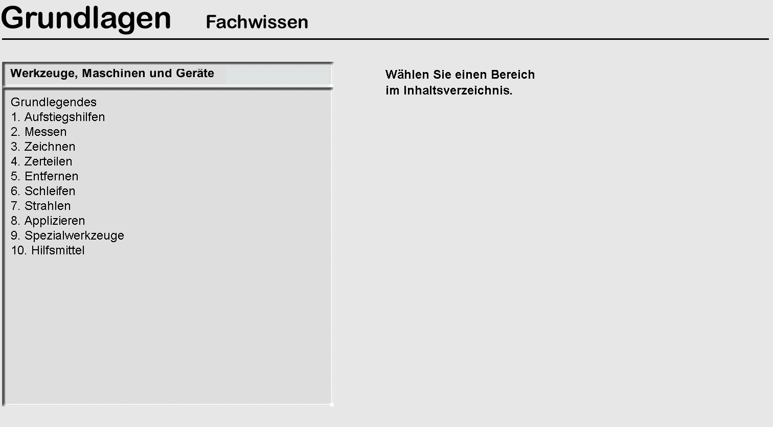 M06 - Werkzeuge und Hilfsmittel