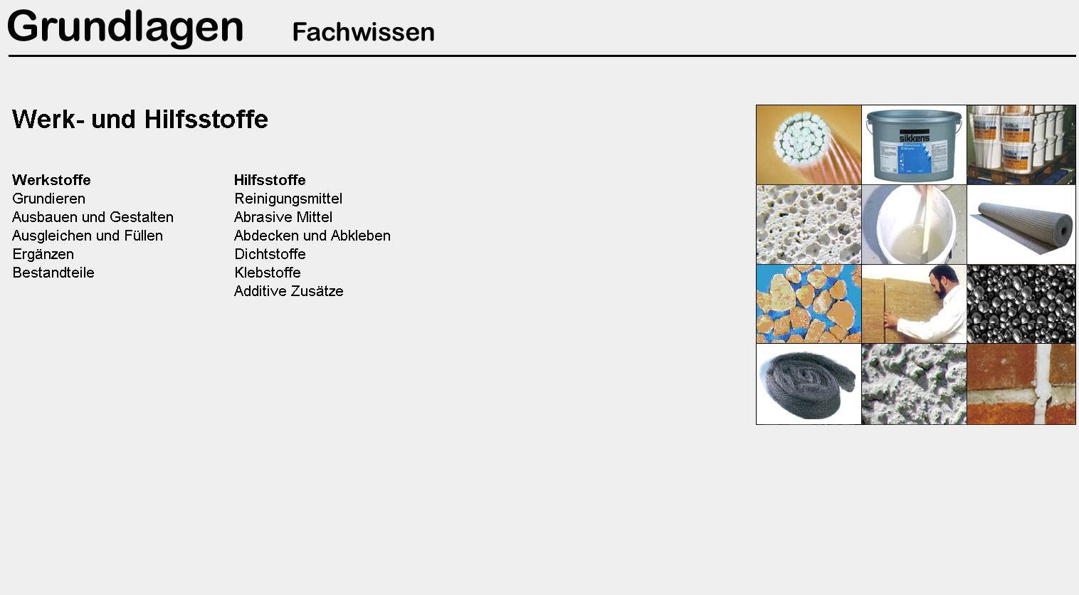 M05 - Werk- und Hilfsstoffe