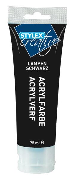 Acrylfarbe, 75ml, Lampenschwarz