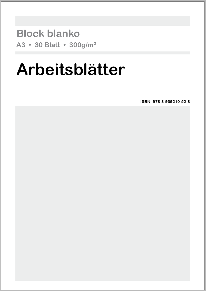 Arbeitsblätter blanko