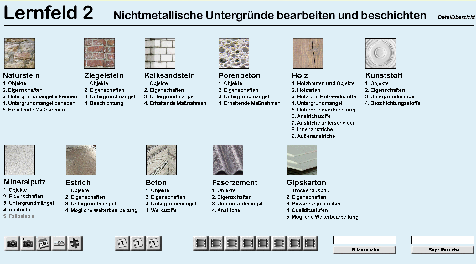 LF02 - Nichtmetallische Untergründe bearbeiten und beschichten
