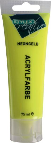 Acrylfarbe, 75 ml, Neongelb