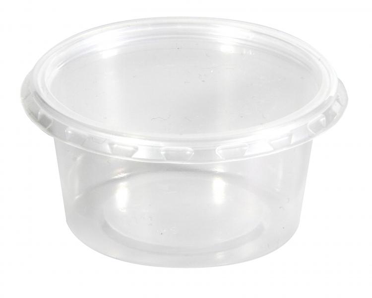 50er Pack Farbenmischgefäß mit Deckel 80 ml, transluzent Durchmesser 7 cm