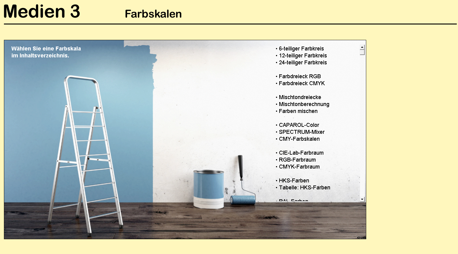 M14 – Farbskalen